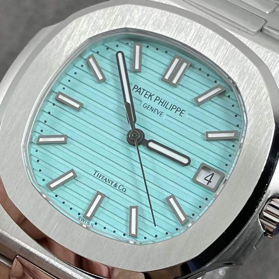 Nautilus 5711/1A 1:1 Best Tiffany & Co.-signed dial on SS Bracelet A324 Super Clone - Image 5