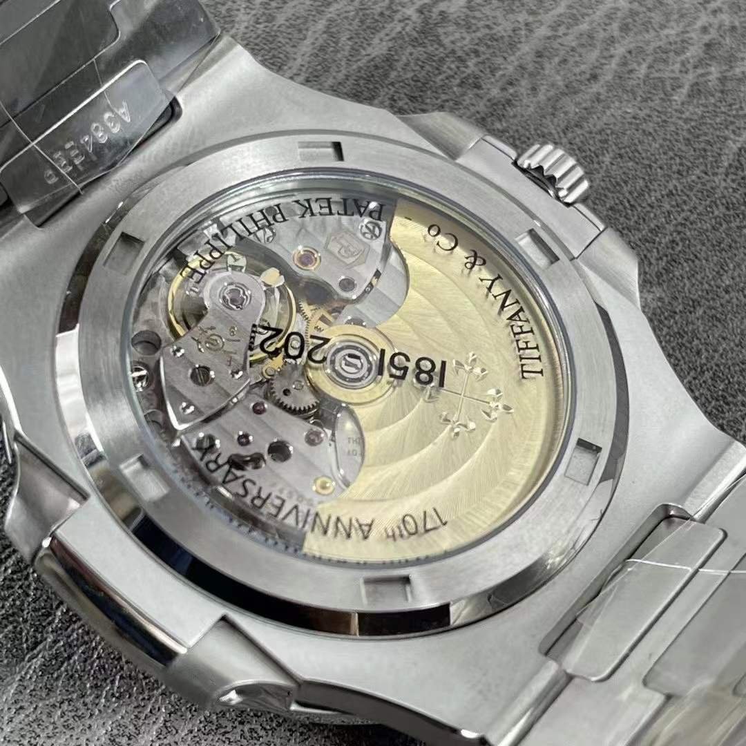 Nautilus 5711/1A 1:1 Best Tiffany & Co.-signed dial on SS Bracelet A324 Super Clone - Image 8