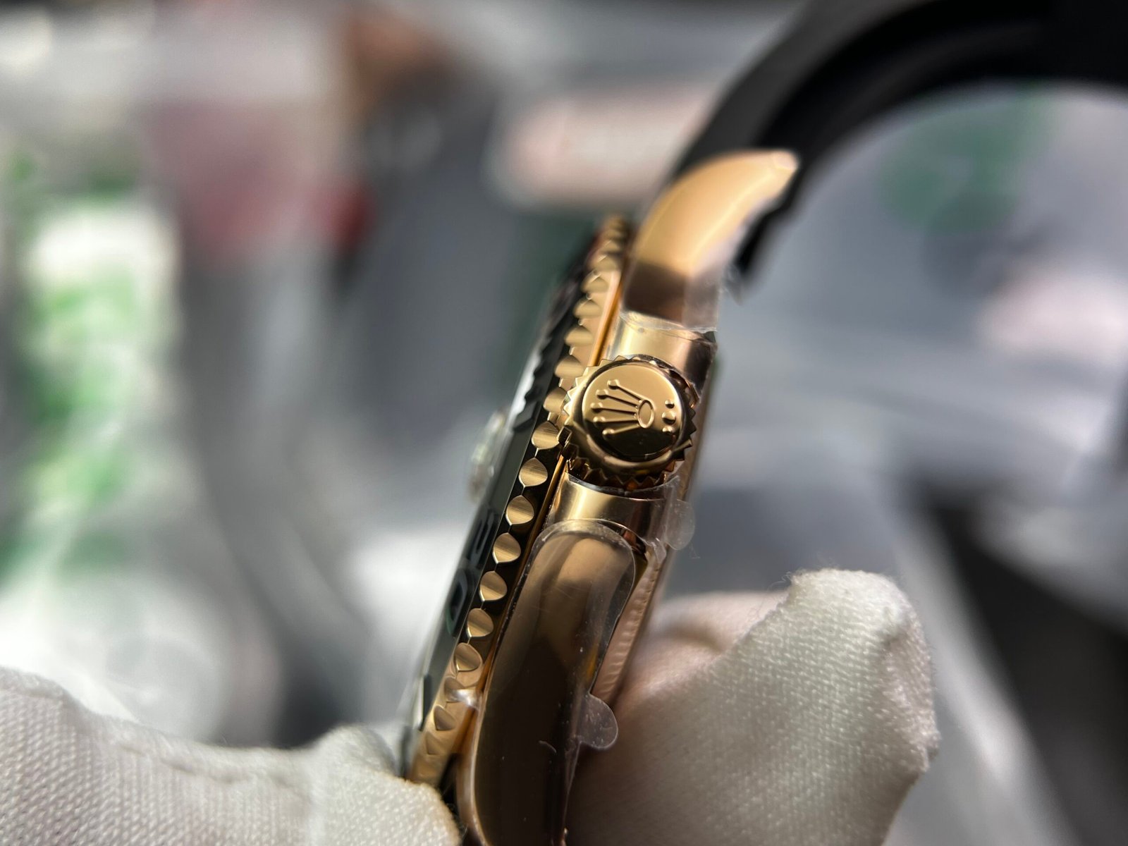 Yacht-Master 126655 Clean factory 1:1 Best Edition Black Ceramic Bezel 904L Steel on Oysterflex Rubber Strap VR3235 - Image 6