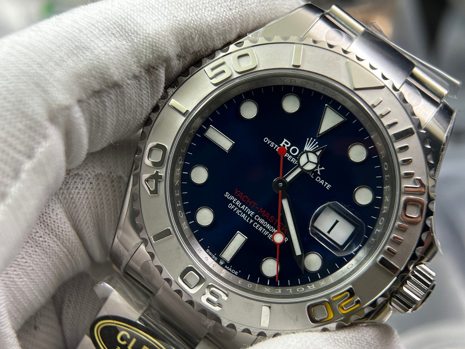 Yacht-Master 126622 Clean Factory 1:1 Best Edition 904L Steel Blue Dial on SS Bracelet VR3235