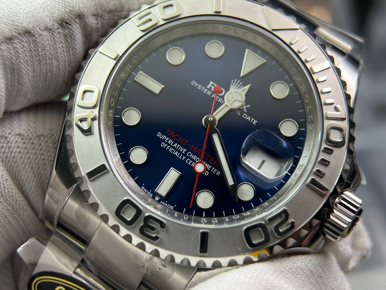 Yacht-Master 126622 Clean Factory 1:1 Best Edition 904L Steel Blue Dial on SS Bracelet VR3235 - Image 5