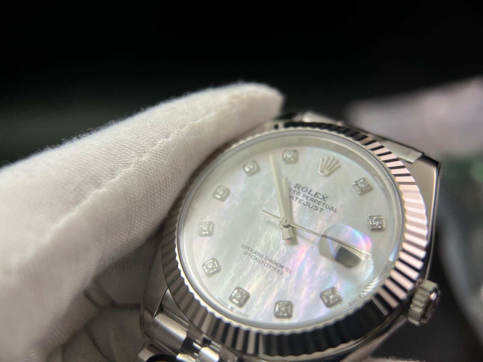 DateJust 41 126334 Clean 1:1 Best Edition 904L Steel MOP Diamond Dial on Jubilee Bracelet VR3235 - Image 5