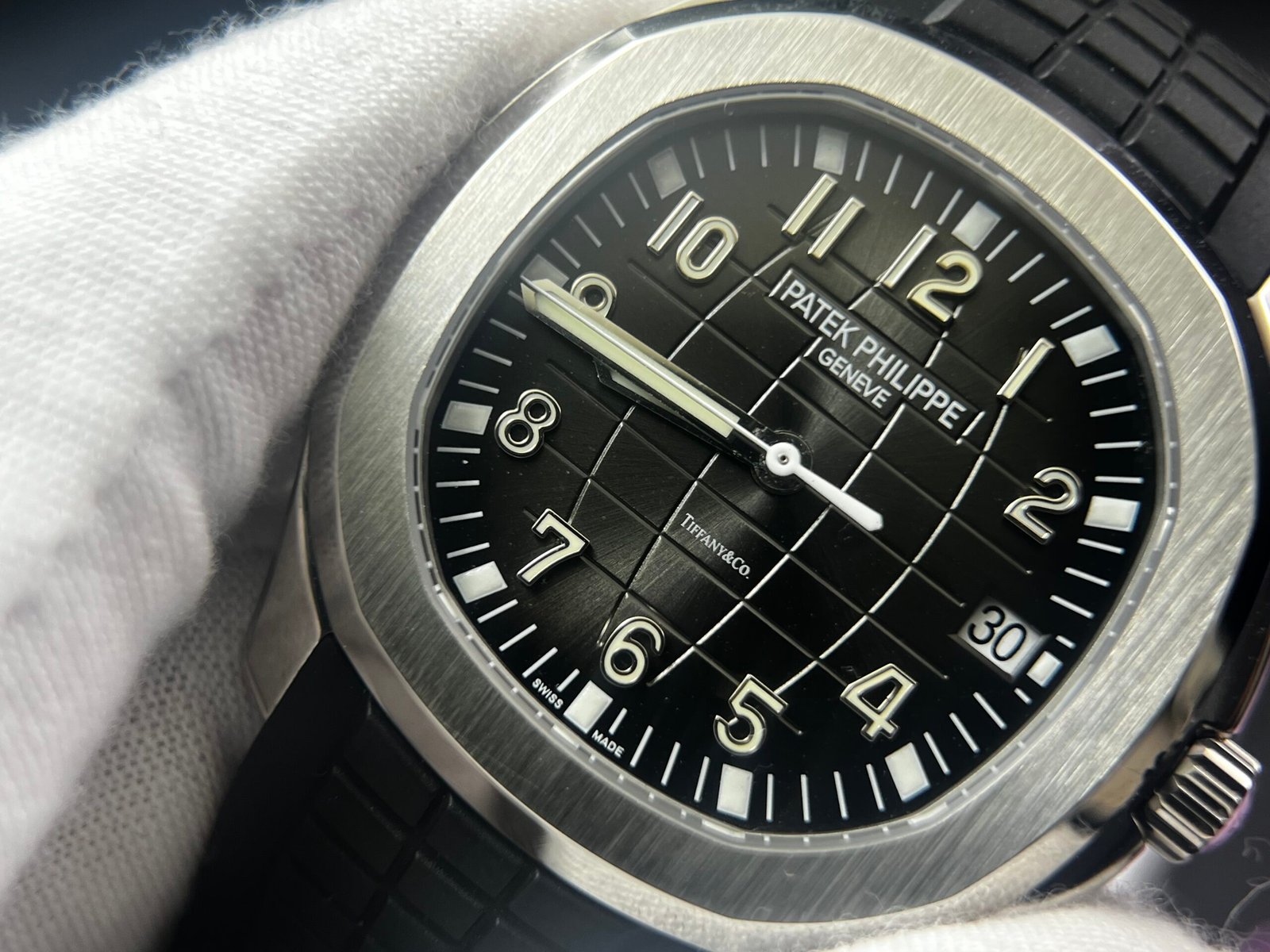 Aquanaut 5167 SS Tiffany Gray Dial on Black Rubber Strap Based on 3KF Super Clone V2 - Image 3