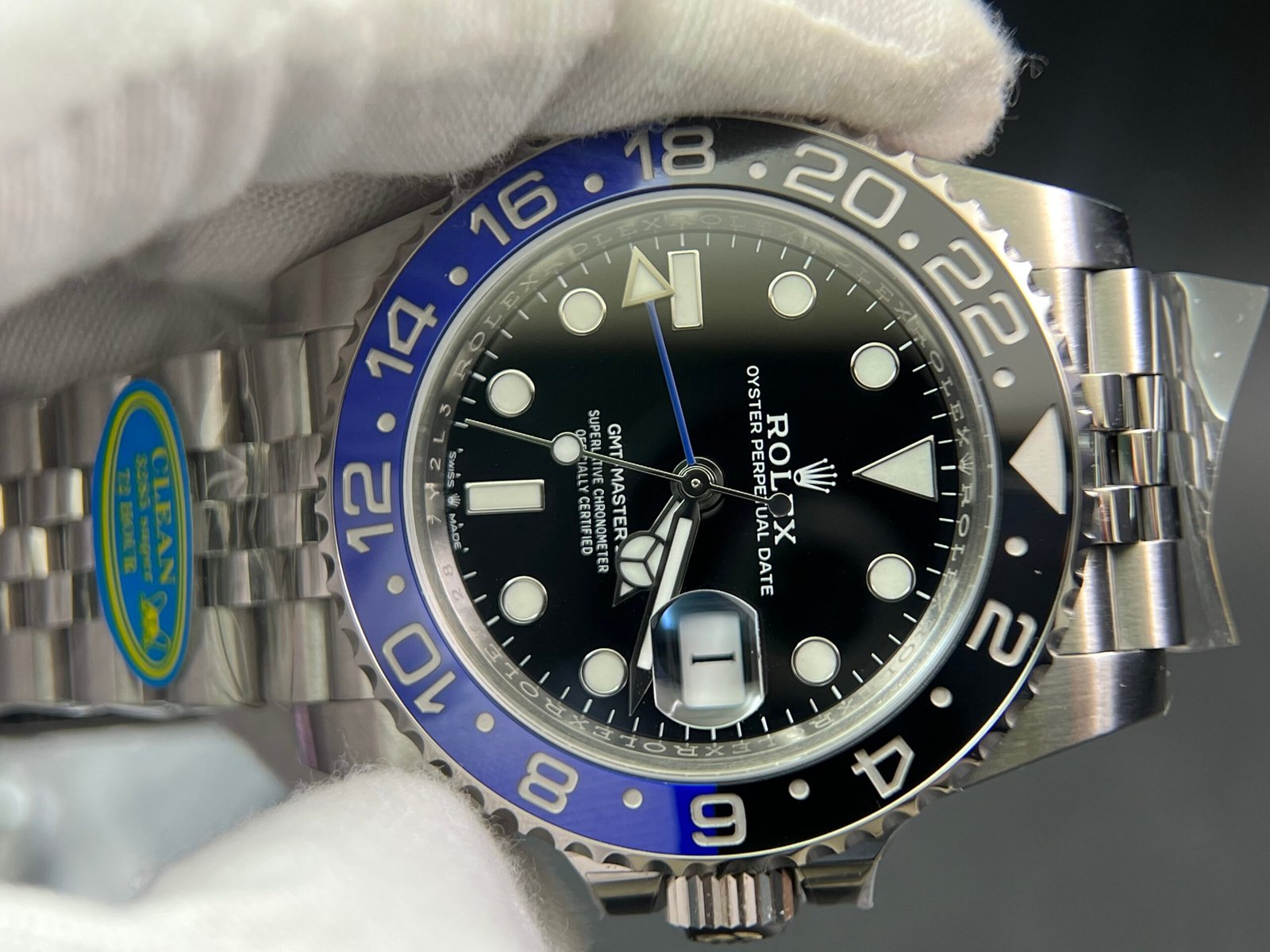 GMT-Master II 126710 BLNR Black/Blue Ceramic 904L Steel Clean Factory Best Edition on Oyster and Jubilee Bracelet DD3285 V3 version - Image 5