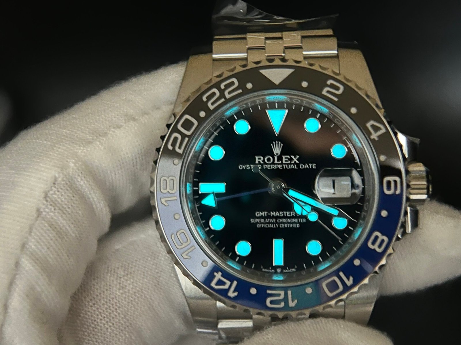 GMT-Master II 126710 BLNR Black/Blue Ceramic 904L Steel Clean Factory Best Edition on Oyster and Jubilee Bracelet DD3285 V3 version - Image 13