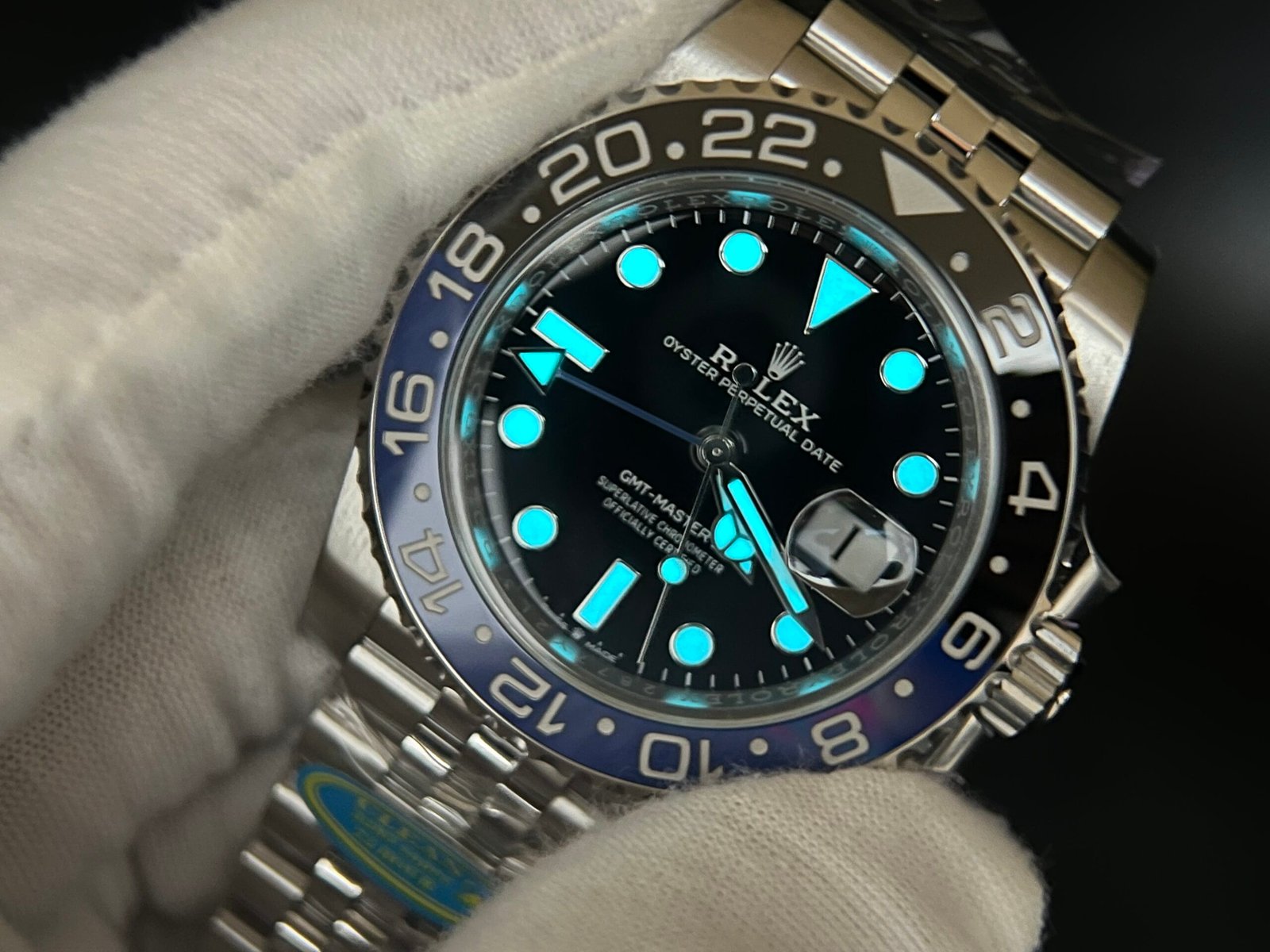 GMT-Master II 126710 BLNR Black/Blue Ceramic 904L Steel Clean Factory Best Edition on Oyster and Jubilee Bracelet DD3285 V3 version - Image 14