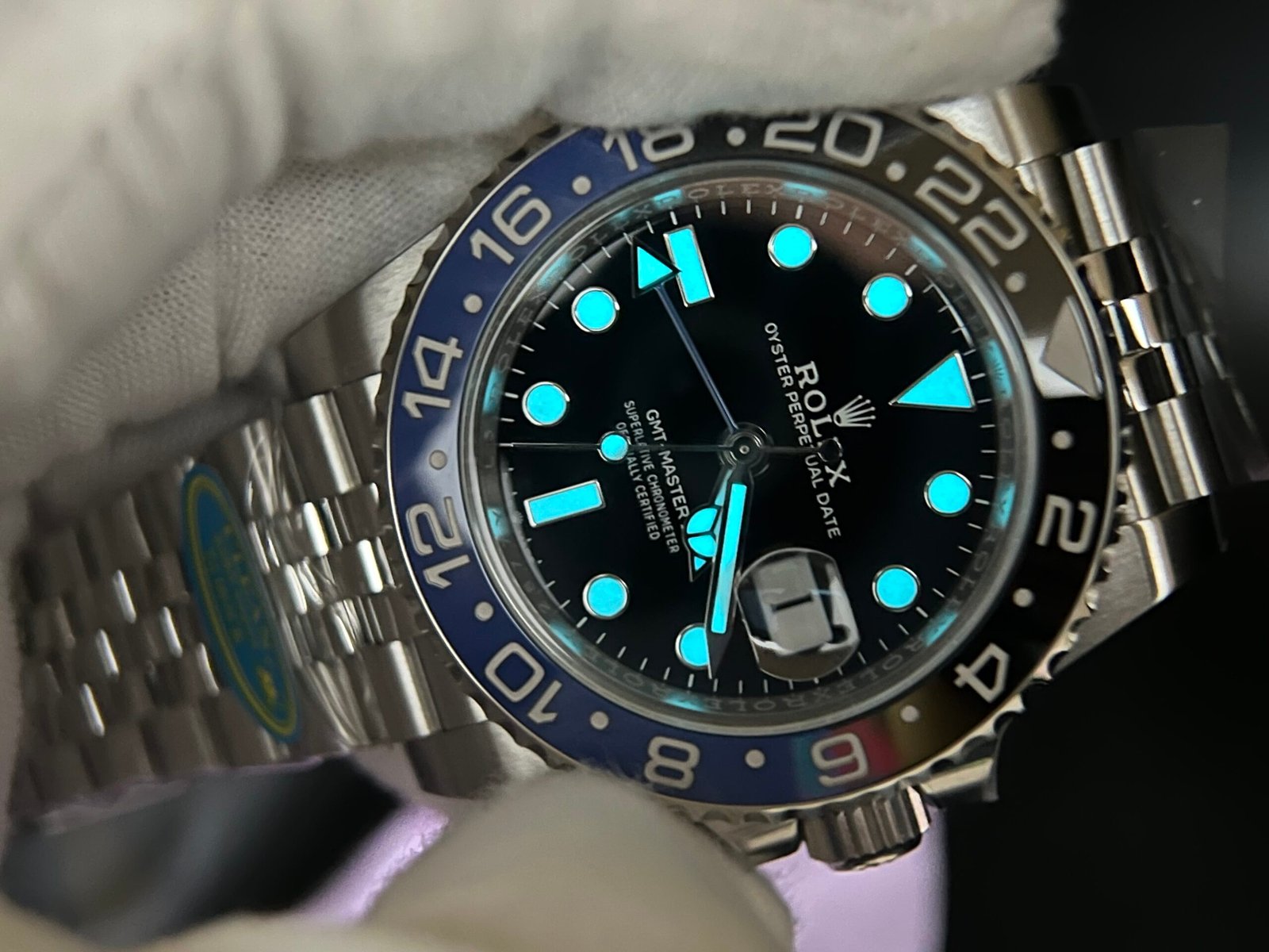 GMT-Master II 126710 BLNR Black/Blue Ceramic 904L Steel Clean Factory Best Edition on Oyster and Jubilee Bracelet DD3285 V3 version - Image 15