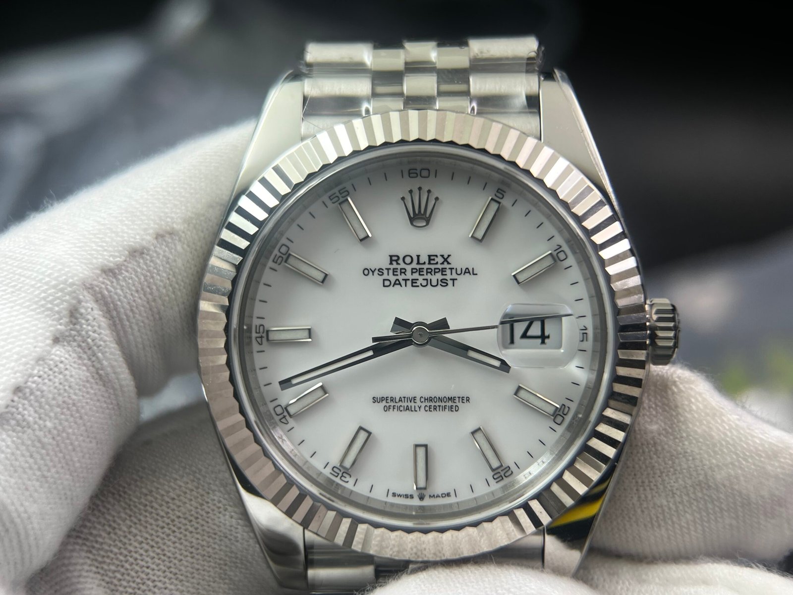 DateJust 126334 904L SS Clean Factory Best Edition White Dial on Jubilee Bracelet S3235