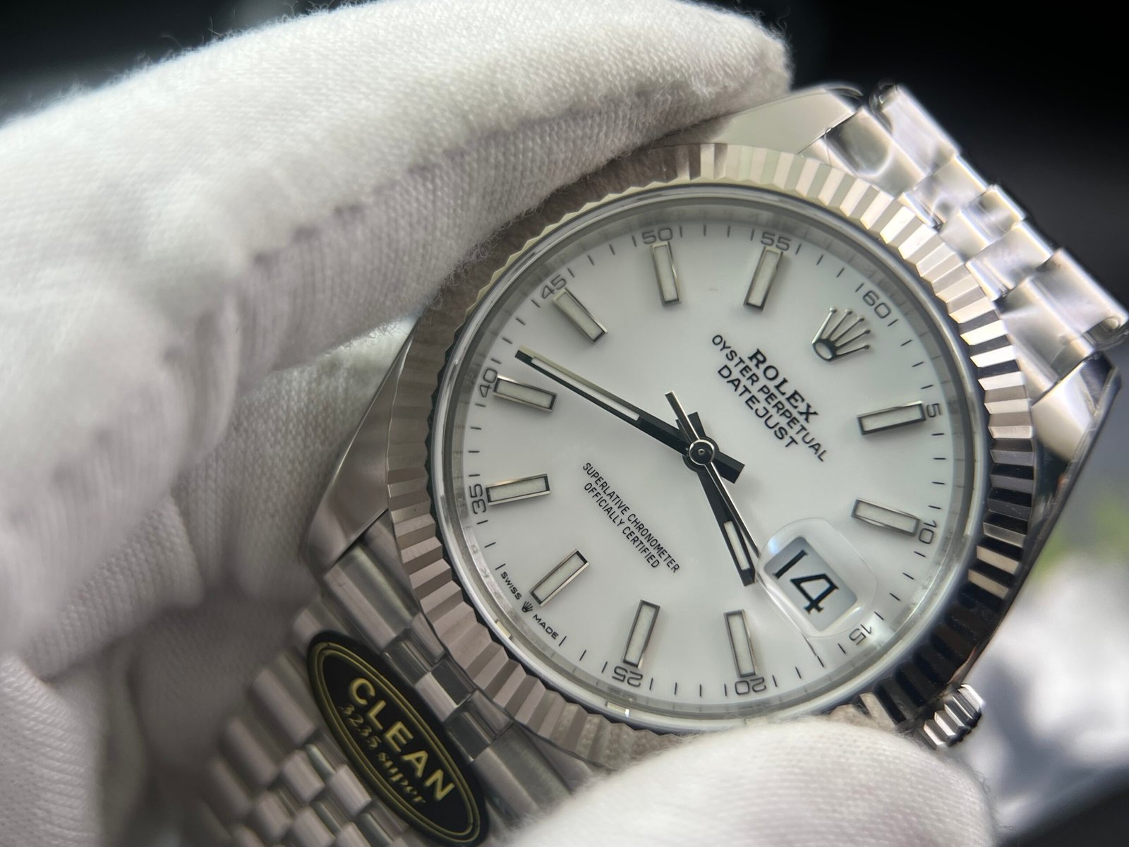 DateJust 126334 904L SS Clean Factory Best Edition White Dial on Jubilee Bracelet S3235 - Image 3