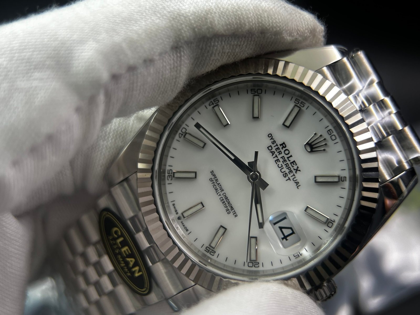 DateJust 126334 904L SS Clean Factory Best Edition White Dial on Jubilee Bracelet S3235 - Image 4