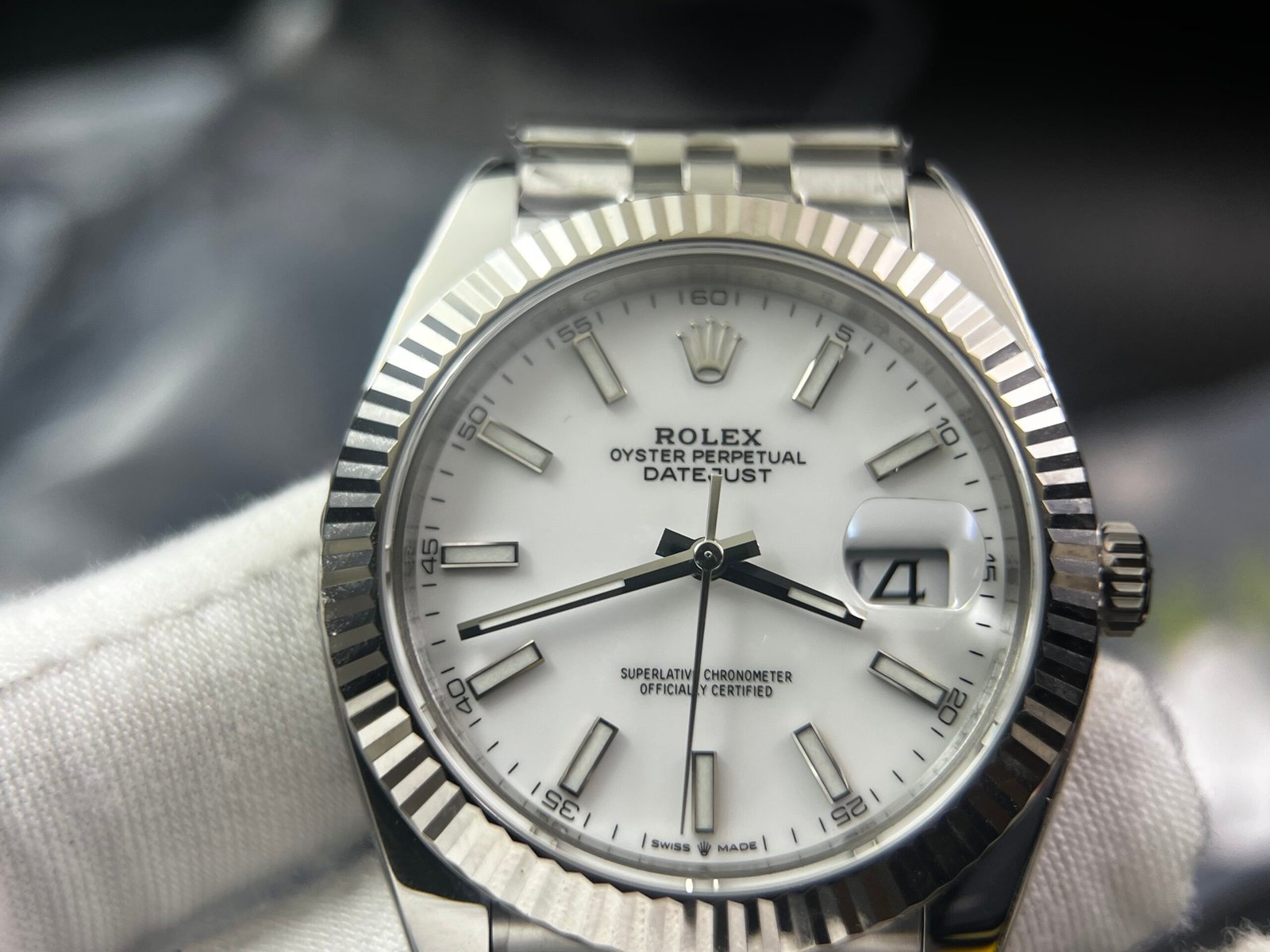 DateJust 126334 904L SS Clean Factory Best Edition White Dial on Jubilee Bracelet S3235 - Image 6