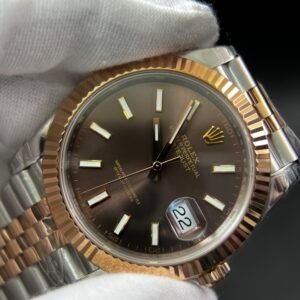 DateJust 41 126331 904L SS/RG VSF 1:1 Best Edition Brown Dial on Jubilee Bracelet VS3235