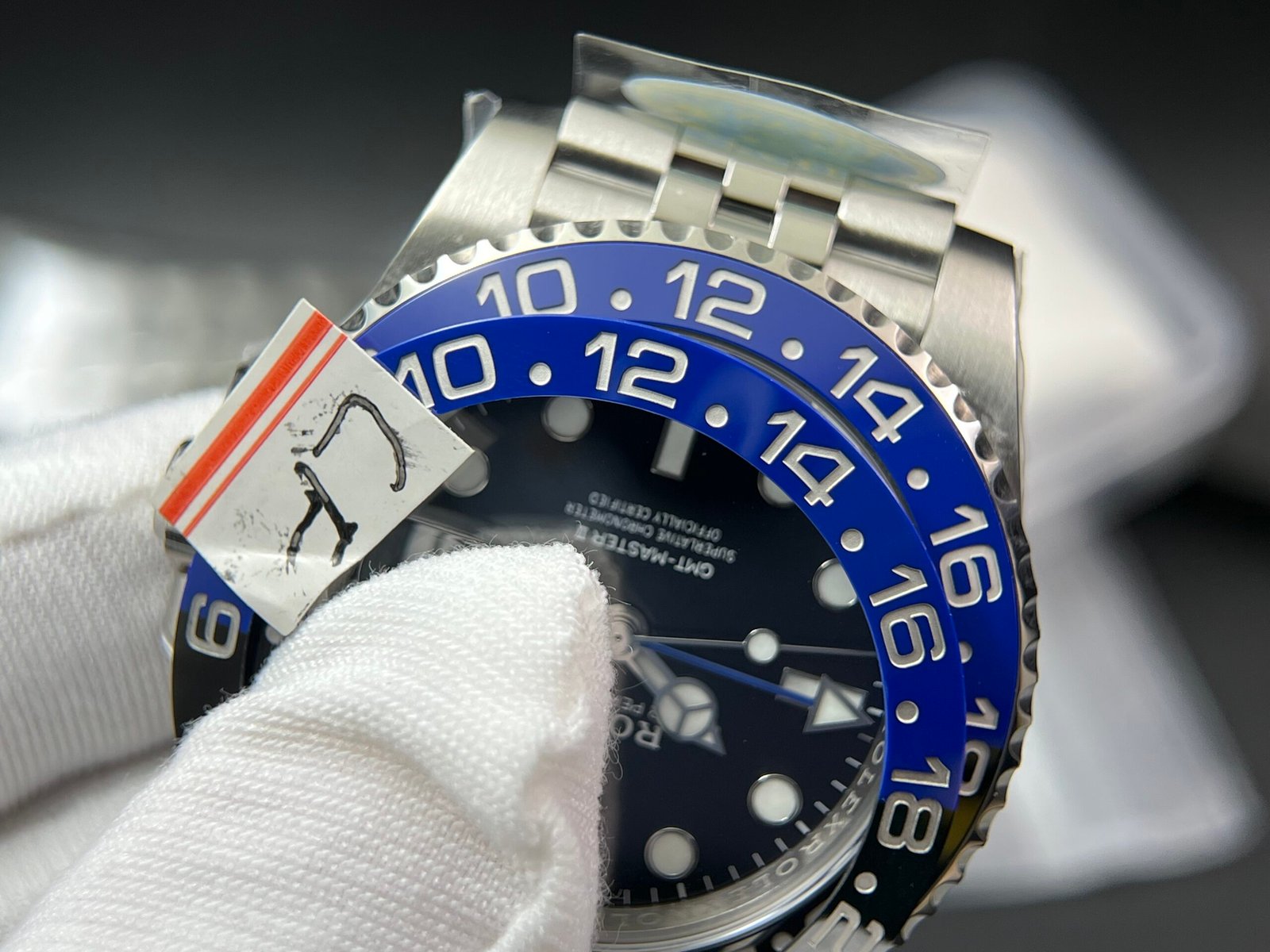GMT-Master II 126710 BLNR Upgrade close Genuine Black/Blue Ceramic bezel 904L Steel Clean Factory Best Edition on Oyster and Jubilee Bracelet DD3285 V3 version - Image 4
