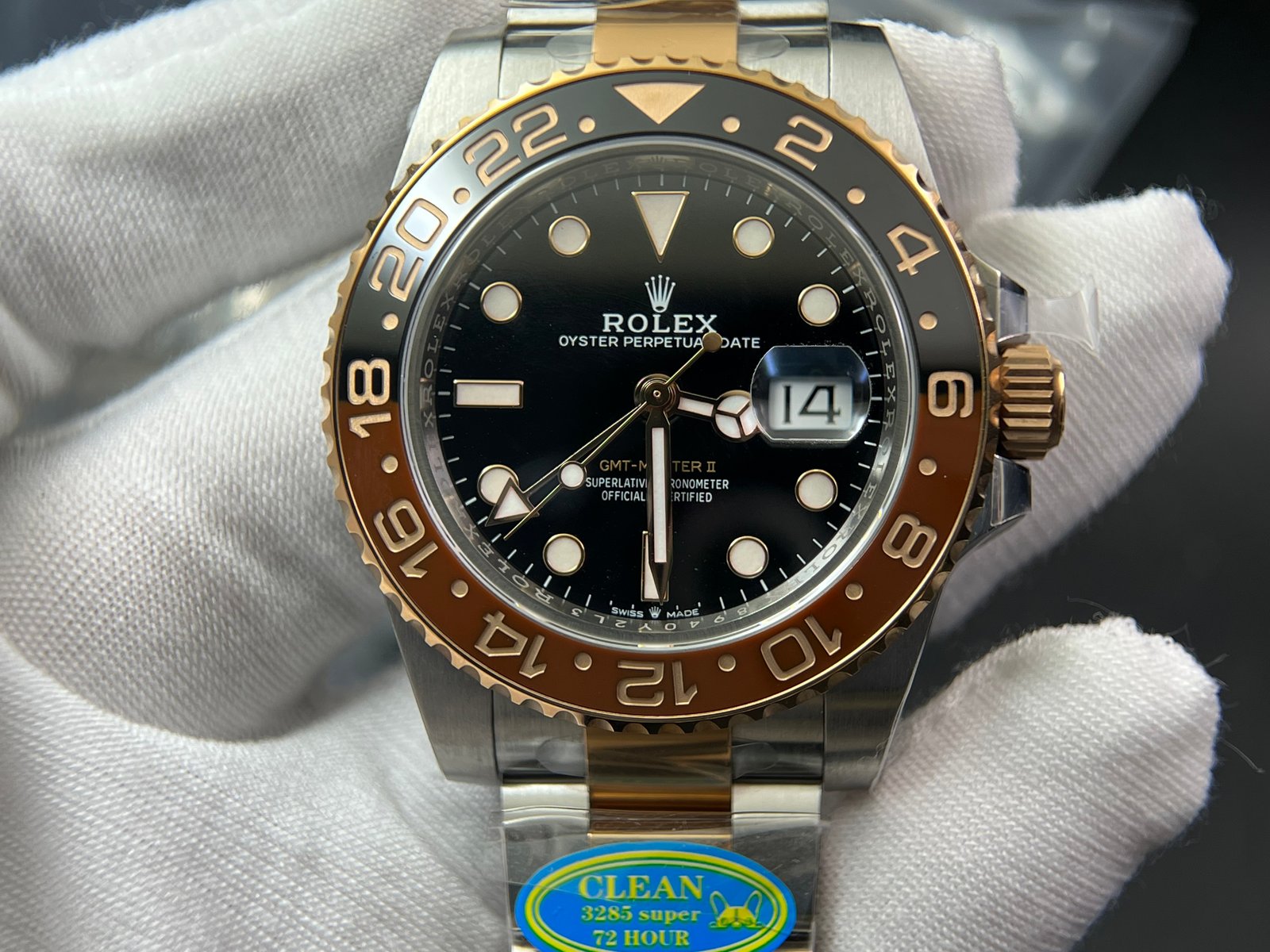 GMT-Master II 126711 CHNR Black/Brown Ceramic Clean Factory Best Edition on SS/RG Bracelet DD3285 V3 version - Image 6