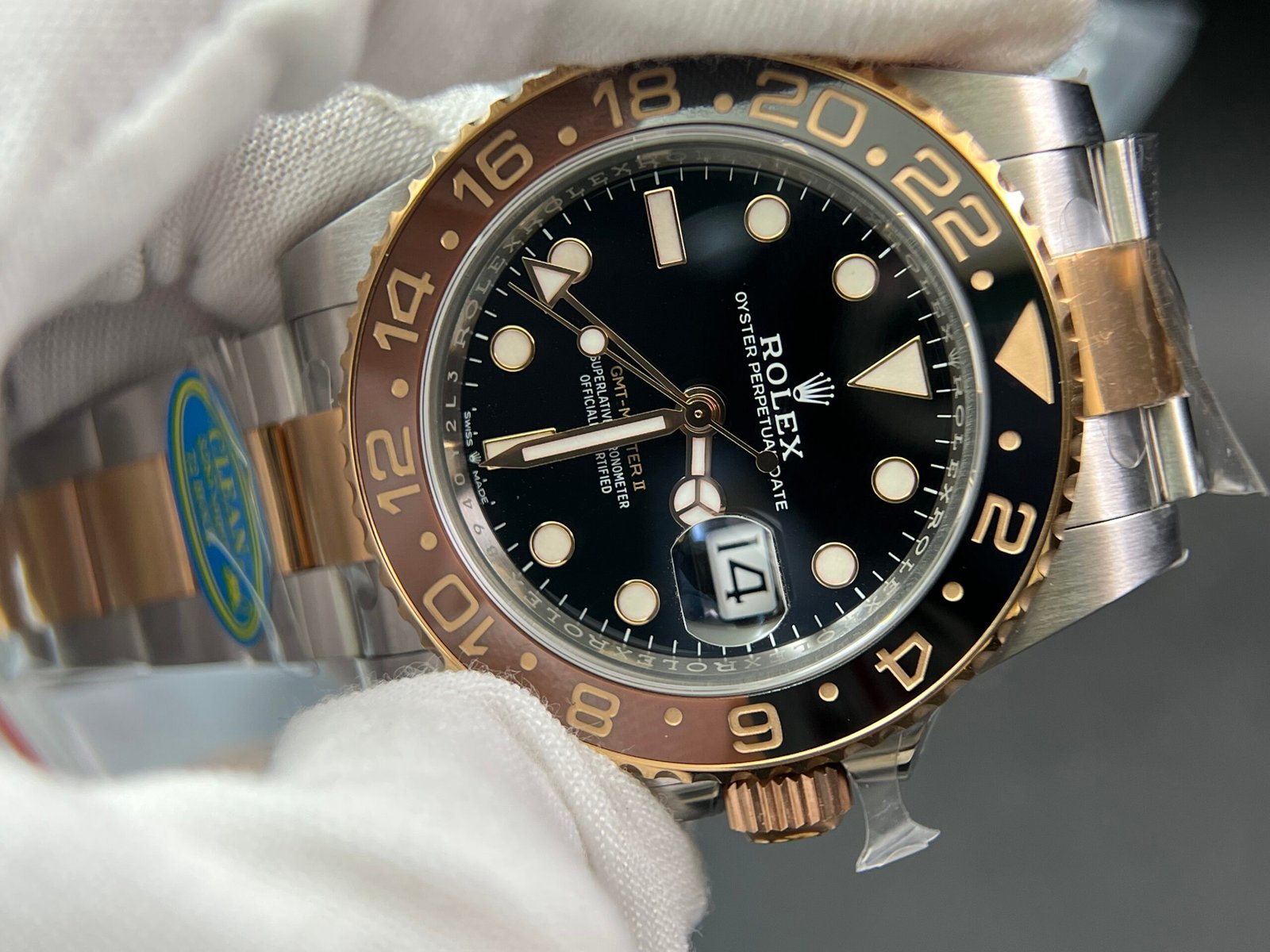 GMT-Master II 126711 CHNR Black/Brown Ceramic Clean Factory Best Edition on SS/RG Bracelet DD3285 V3 version - Image 5