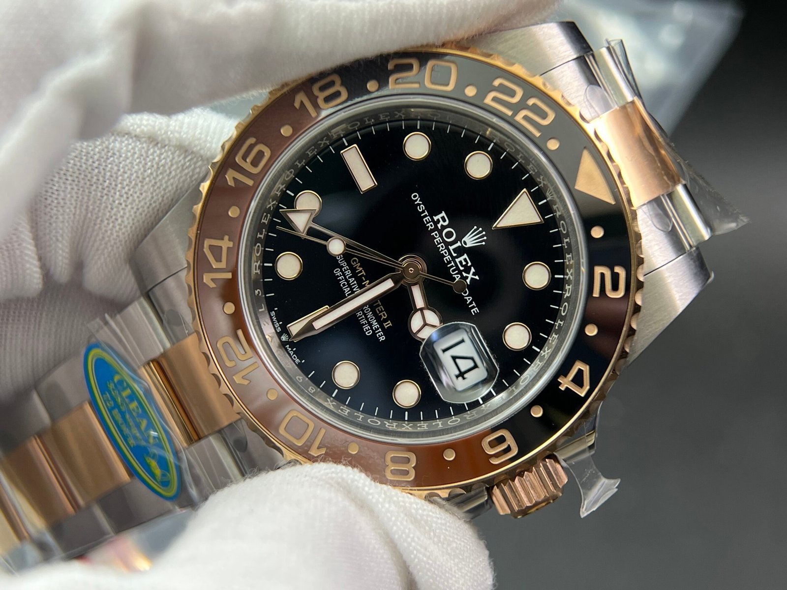 GMT-Master II 126711 CHNR Black/Brown Ceramic Clean Factory Best Edition on SS/RG Bracelet DD3285 V3 version - Image 4