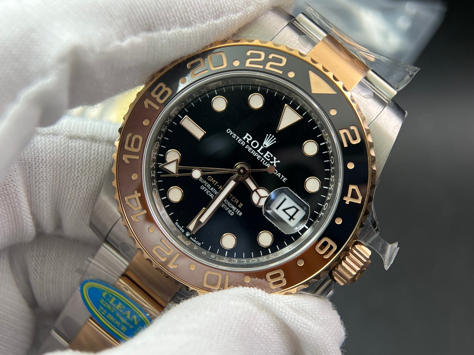 GMT-Master II 126711 CHNR Black/Brown Ceramic Clean Factory Best Edition on SS/RG Bracelet DD3285 V3 version