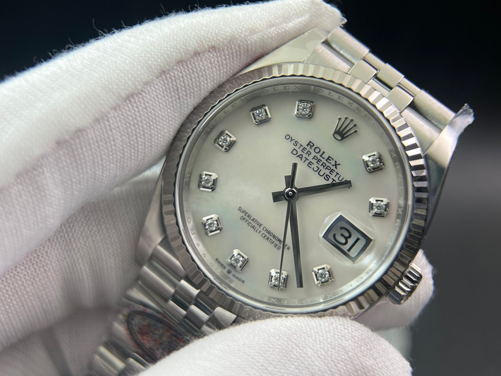 DateJust 36mm 126234 Clean 1:1 Best Edition 904L Steel MOP Diamond Dial on Jubilee Bracelet VR3235 - Image 2