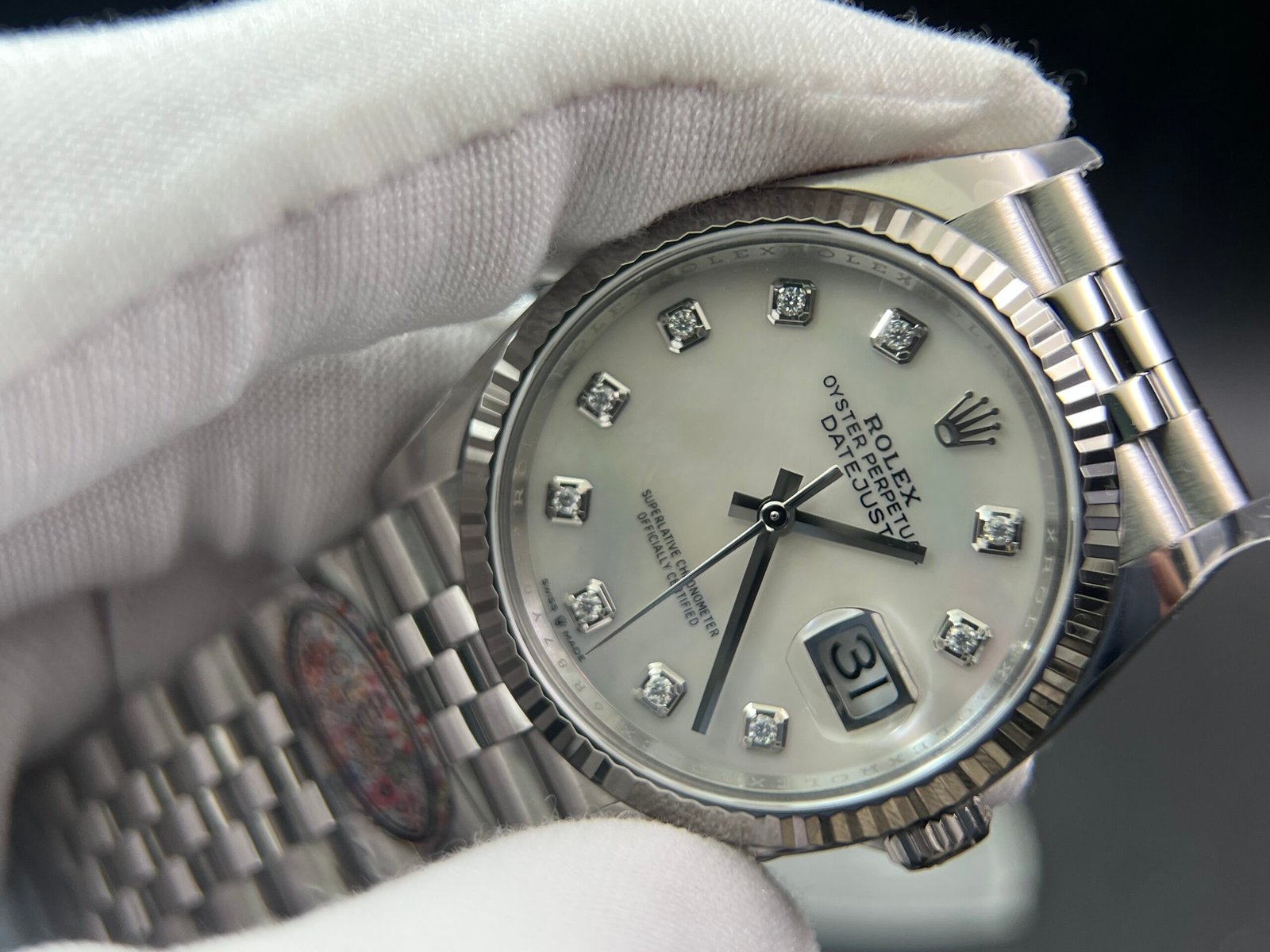 DateJust 36mm 126234 Clean 1:1 Best Edition 904L Steel MOP Diamond Dial on Jubilee Bracelet VR3235 - Image 3
