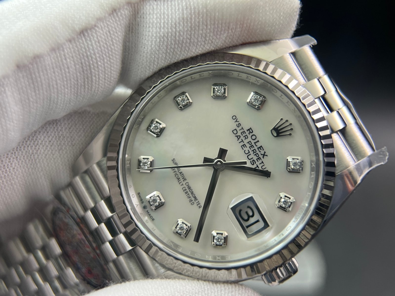 DateJust 36mm 126234 Clean 1:1 Best Edition 904L Steel MOP Diamond Dial on Jubilee Bracelet VR3235 - Image 5