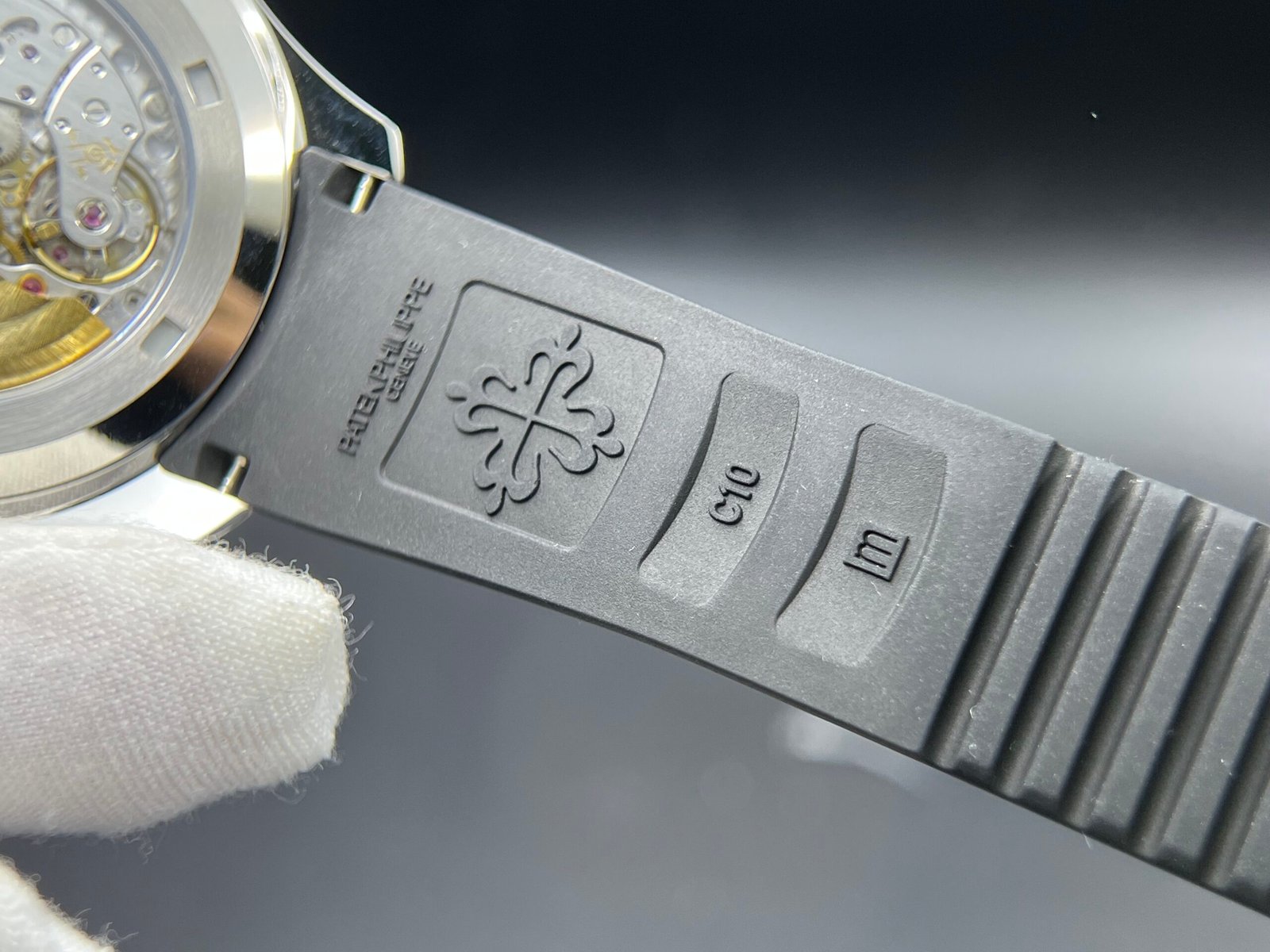 Aquanaut 5167 SS 3KF Best Edition Gray Dial on Black Rubber Strap A330 Super Clone V3 - Image 15