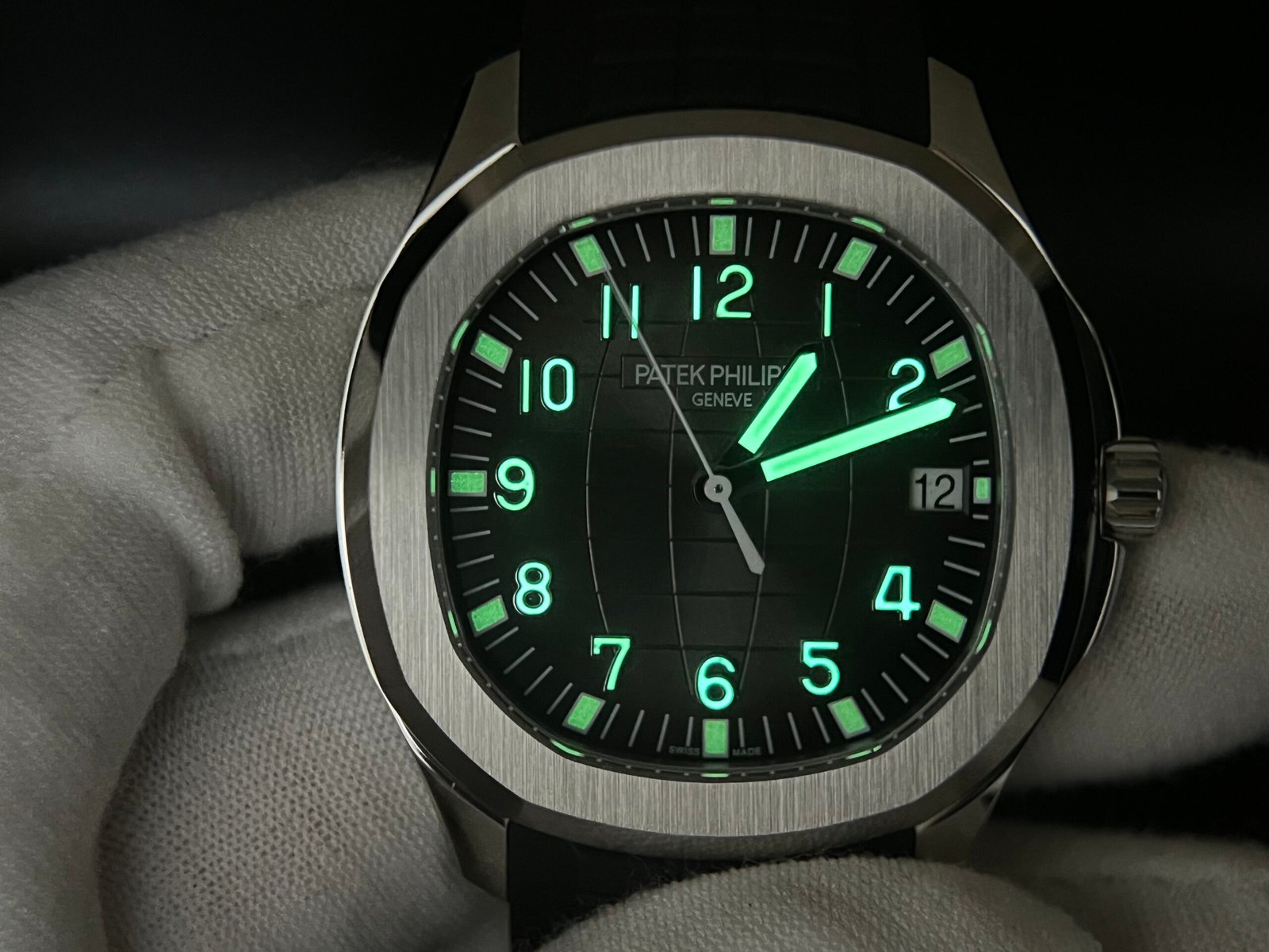 Aquanaut 5167 SS 3KF Best Edition Gray Dial on Black Rubber Strap A330 Super Clone V3 - Image 7