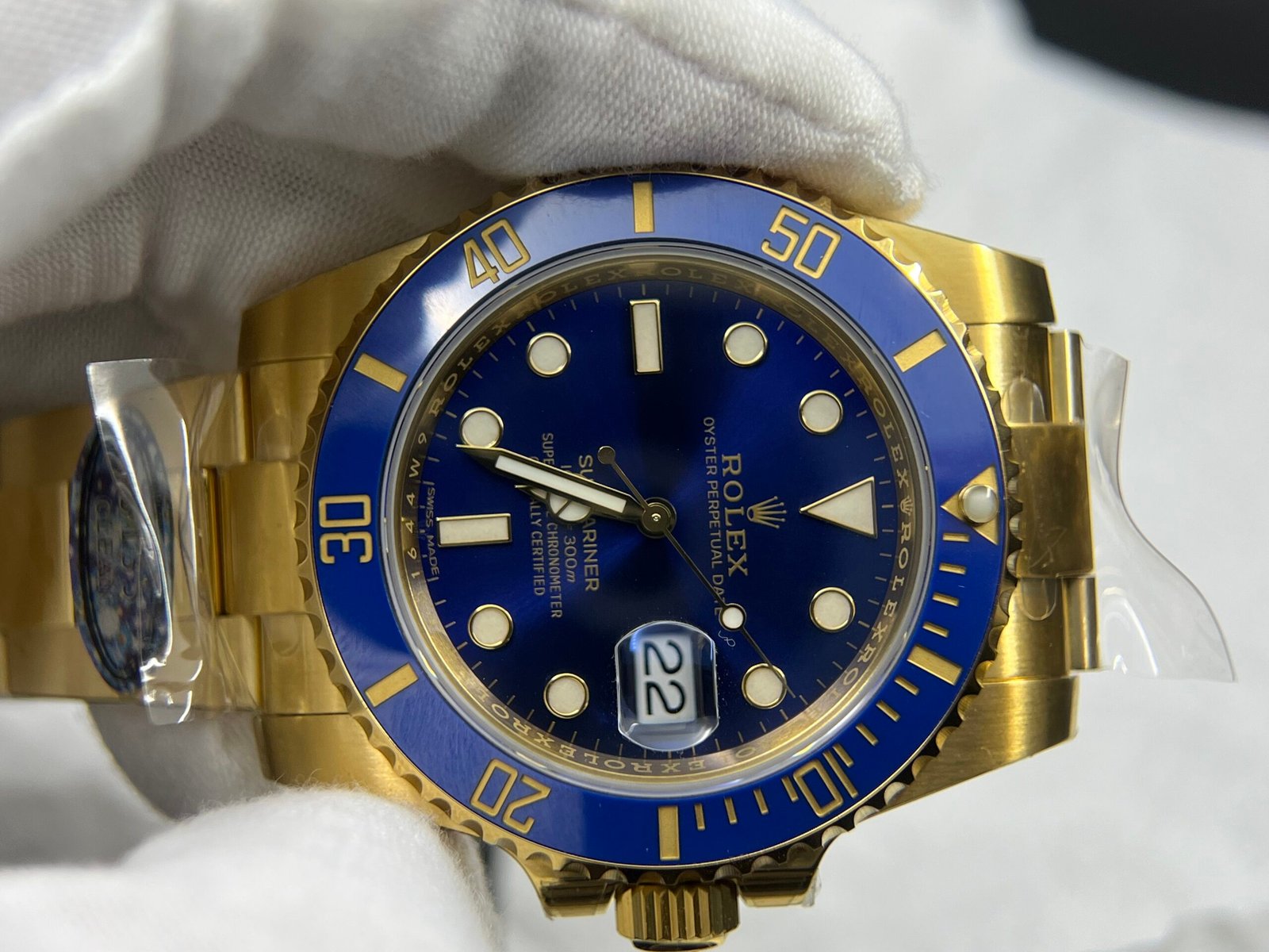 Submariner 116613 LB Blue Ceramic YG Plated 904L Steel Clean Factory 1:1 Best Edition VS3135 - Image 5