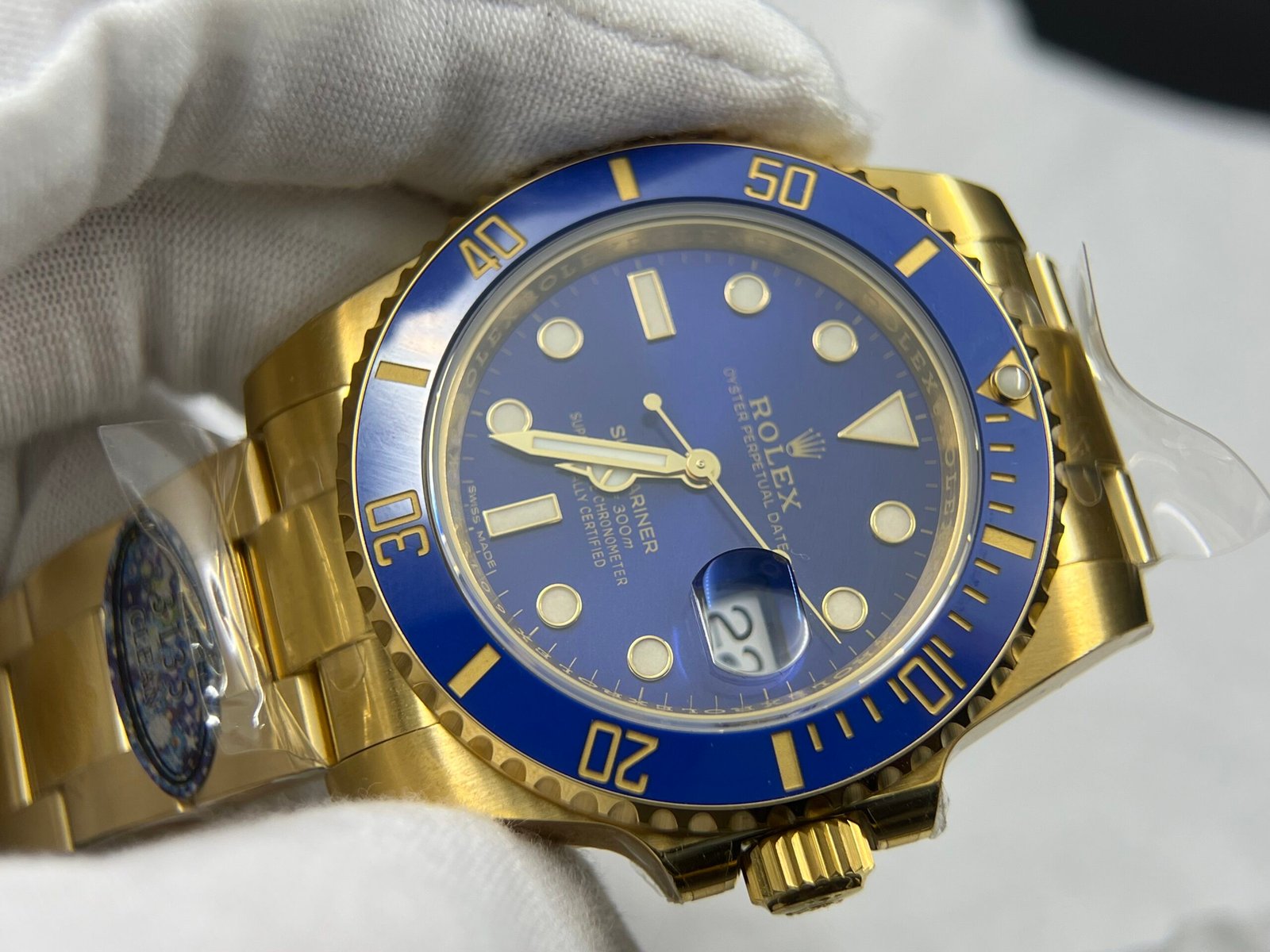 Submariner 116613 LB Blue Ceramic YG Plated 904L Steel Clean Factory 1:1 Best Edition VS3135 - Image 6