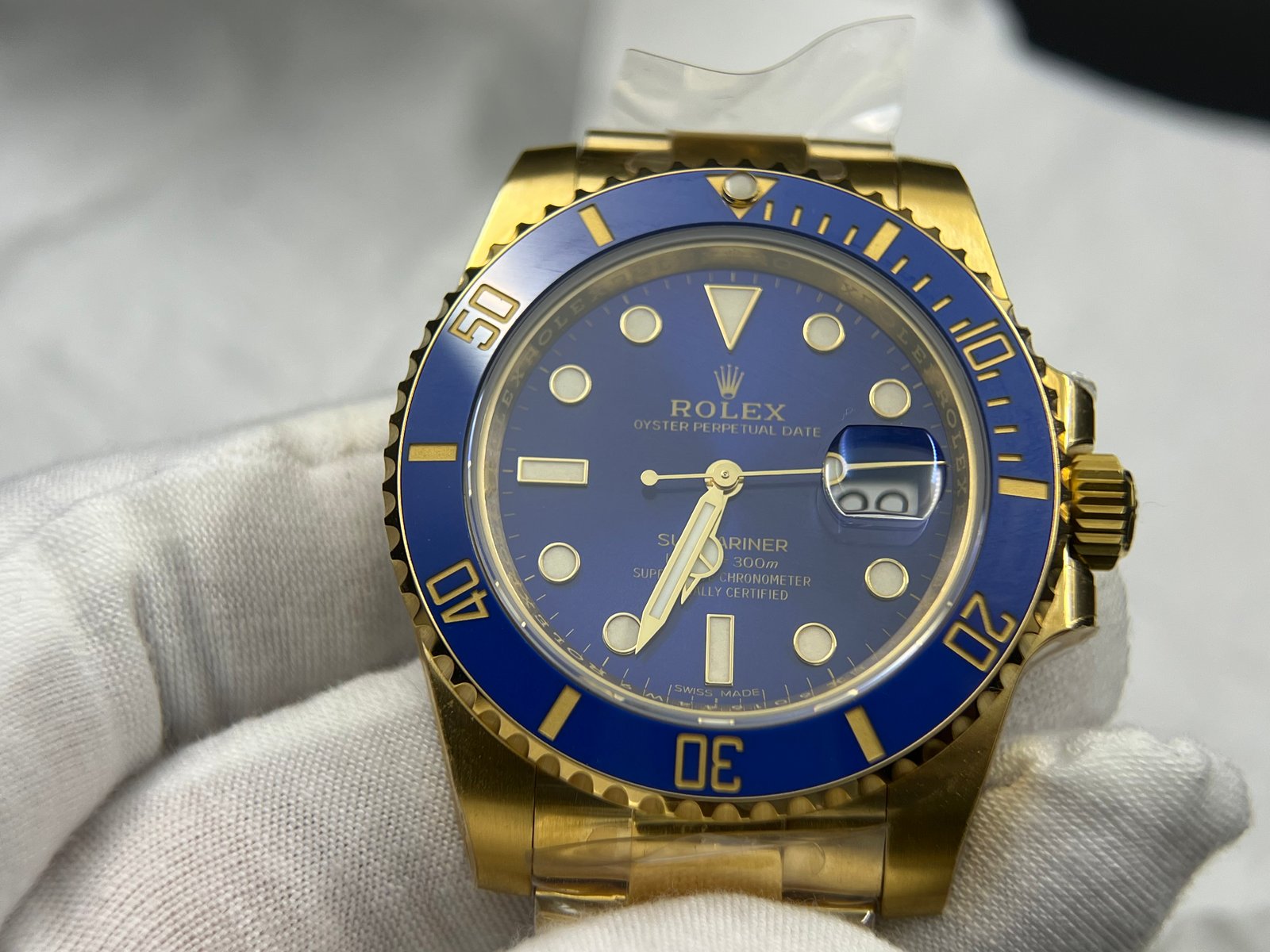 Submariner 116613 LB Blue Ceramic YG Plated 904L Steel Clean Factory 1:1 Best Edition VS3135 - Image 7
