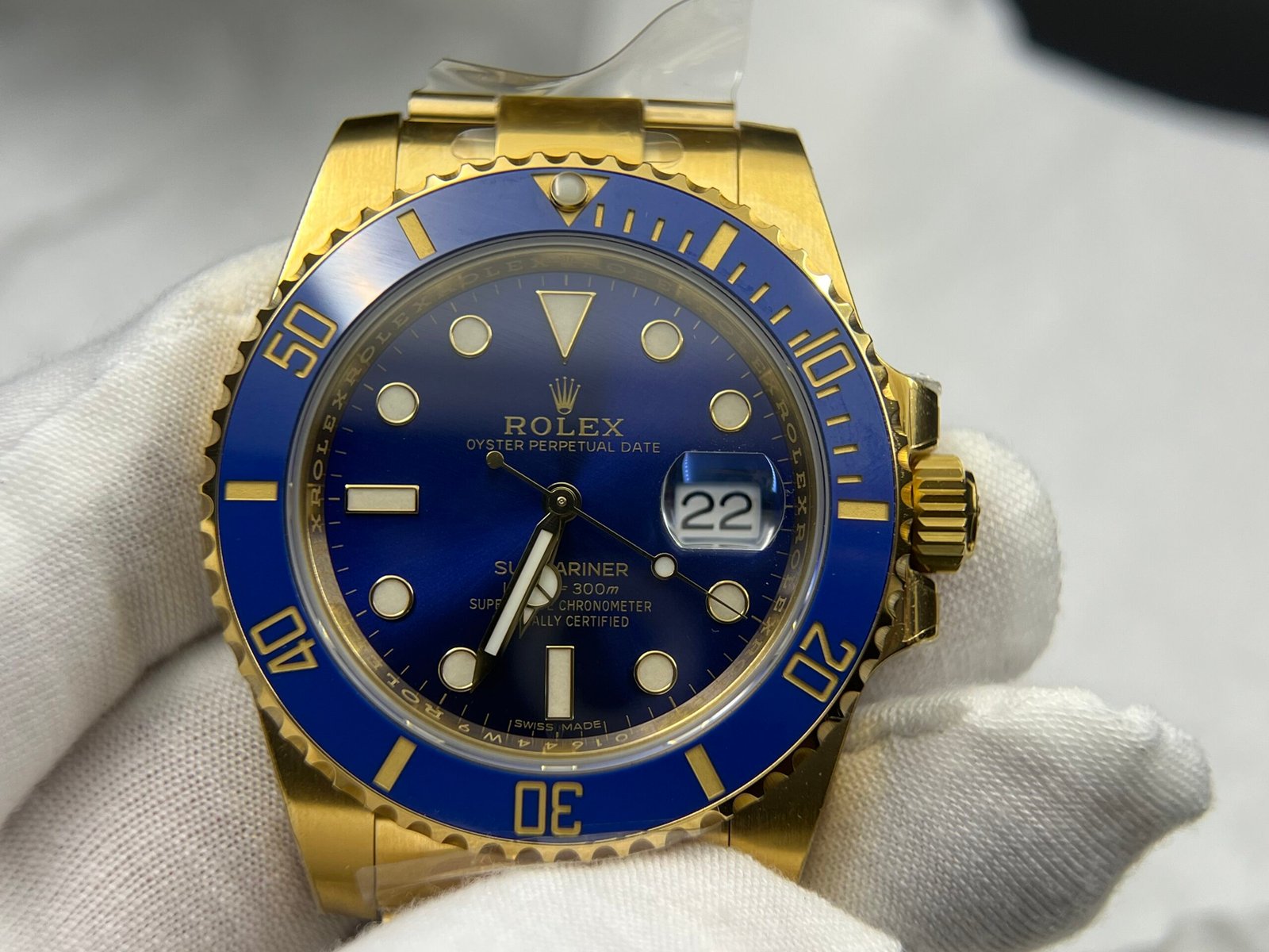 Submariner 116613 LB Blue Ceramic YG Plated 904L Steel Clean Factory 1:1 Best Edition VS3135 - Image 8