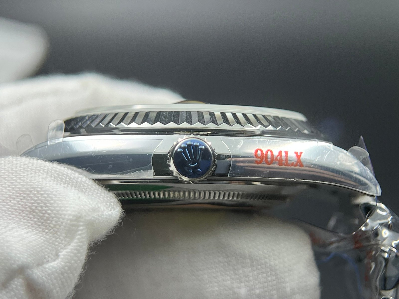 Day Date 40 SS 904L Steel QF 1:1 Best Edition Black Stick Dial on SS Bracelet A2836 (Tungsten Heavy Version) - Image 12