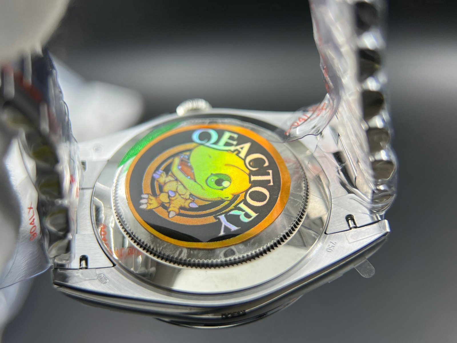 Day Date 40 SS 904L Steel QF 1:1 Best Edition Black Stick Dial on SS Bracelet A2836 (Tungsten Heavy Version) - Image 13