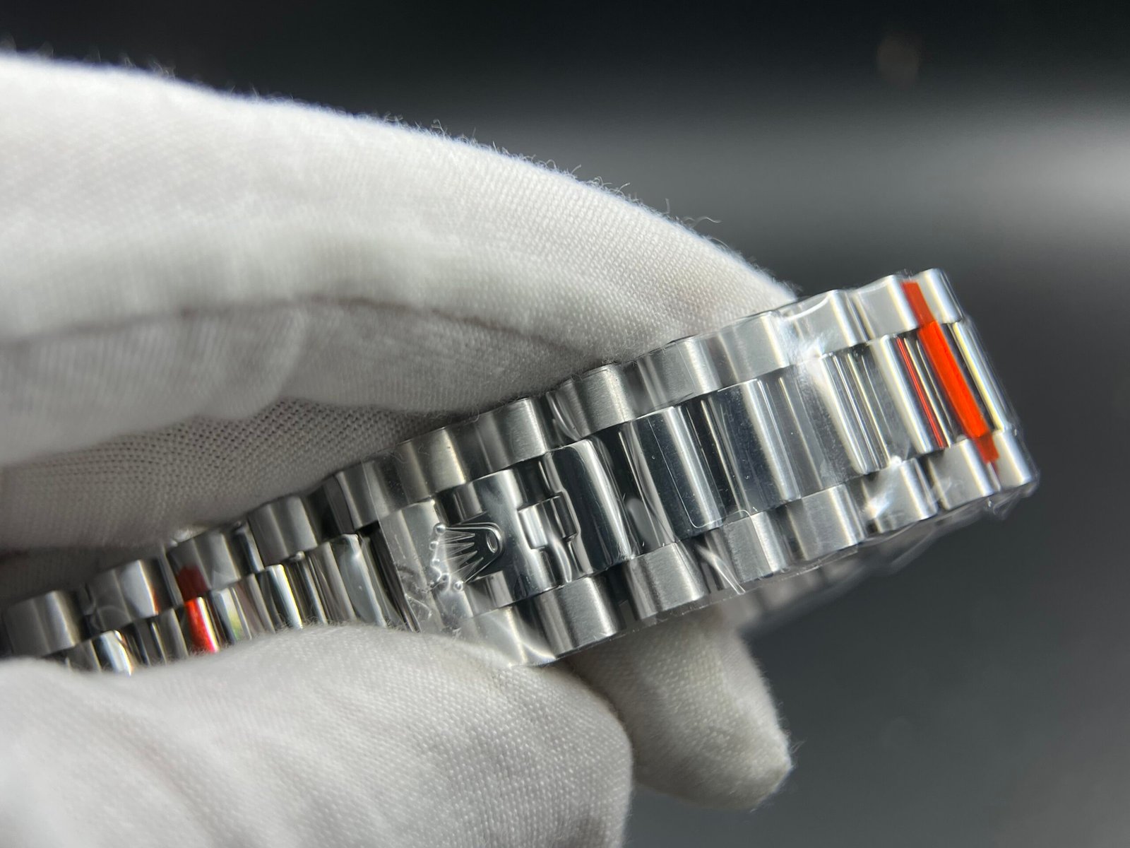 Day Date 40 SS 904L Steel QF 1:1 Best Edition Black Stick Dial on SS Bracelet A2836 (Tungsten Heavy Version) - Image 14