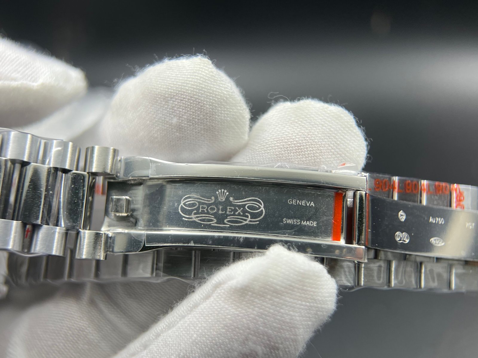 Day Date 40 SS 904L Steel QF 1:1 Best Edition Black Stick Dial on SS Bracelet A2836 (Tungsten Heavy Version) - Image 16