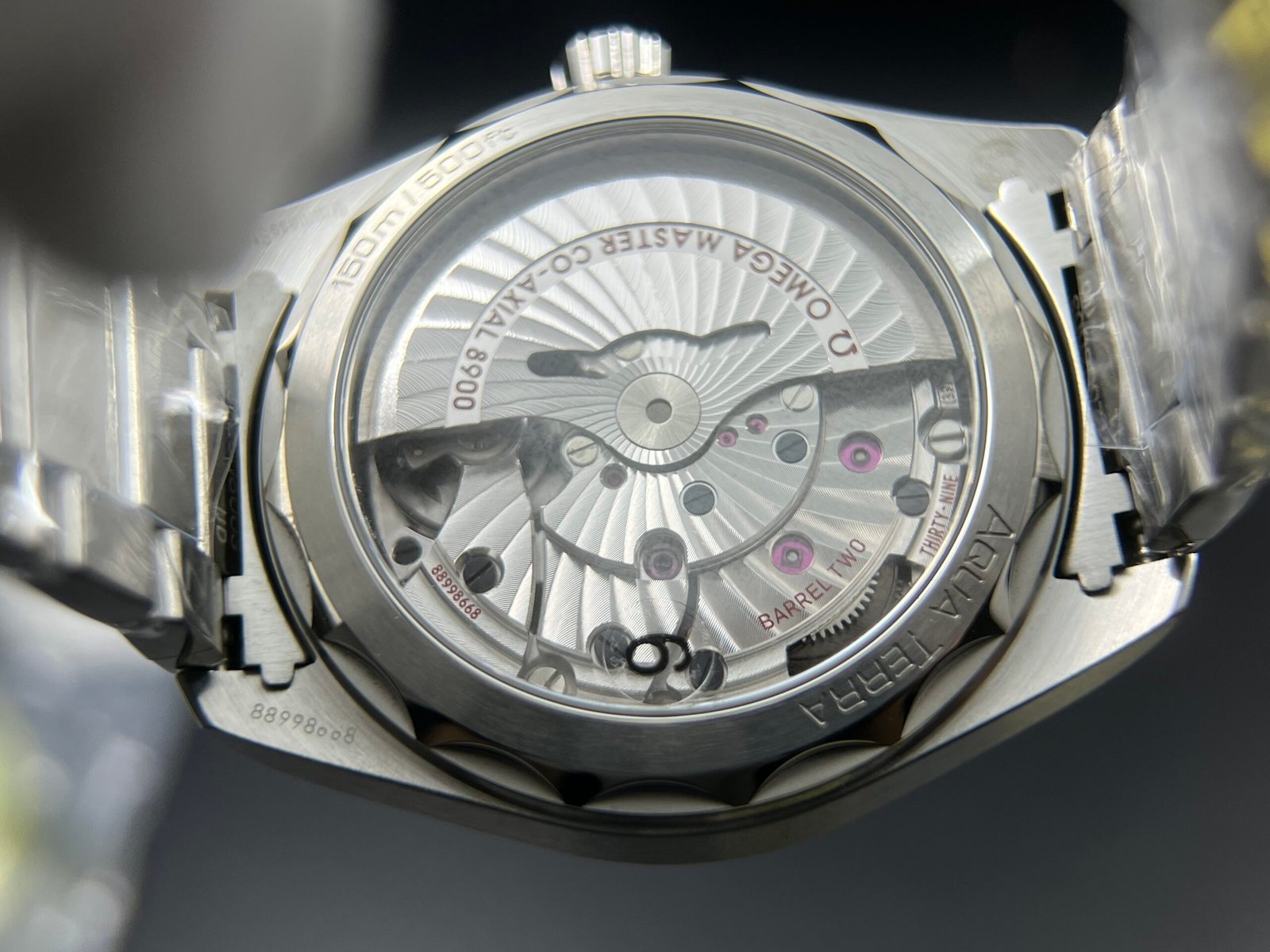 Aqua Terra 150M Master Chronometers VSF 1:1 Best Edition White Dial Orange Hand on SS Bracelet A8900 Super Clone - Image 11