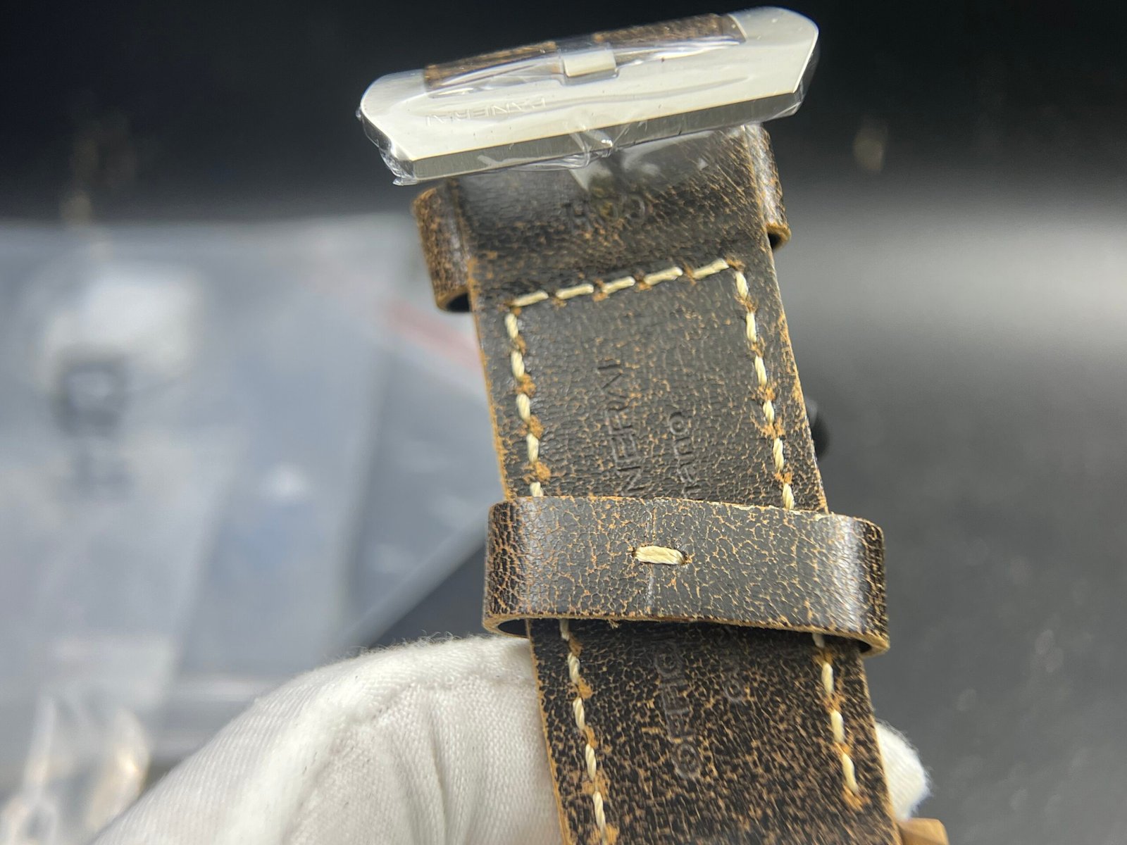 PAM382 N Bronzo VSF 1:1 Best Edition on Green dial on Brown Distressed Calfskin Strap P.9000 - Image 16