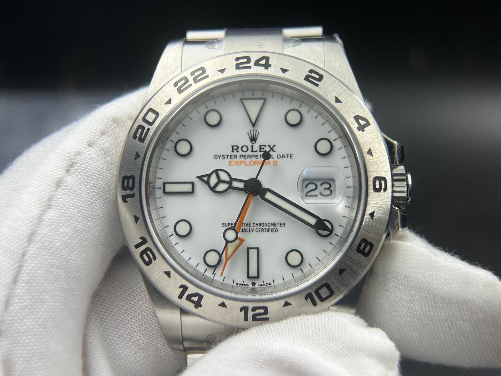 Explorer II 42mm 226570 Clean 1:1 Best Edition White Dial on 904L SS Bracelet DD3285 - Image 2