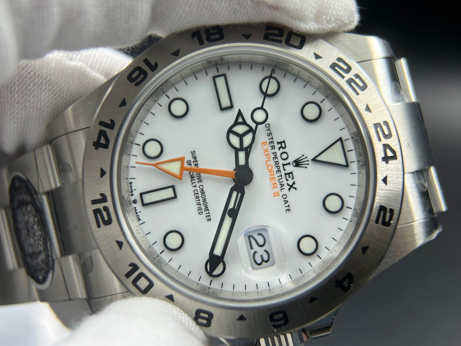 Explorer II 42mm 226570 Clean 1:1 Best Edition White Dial on 904L SS Bracelet DD3285 - Image 6