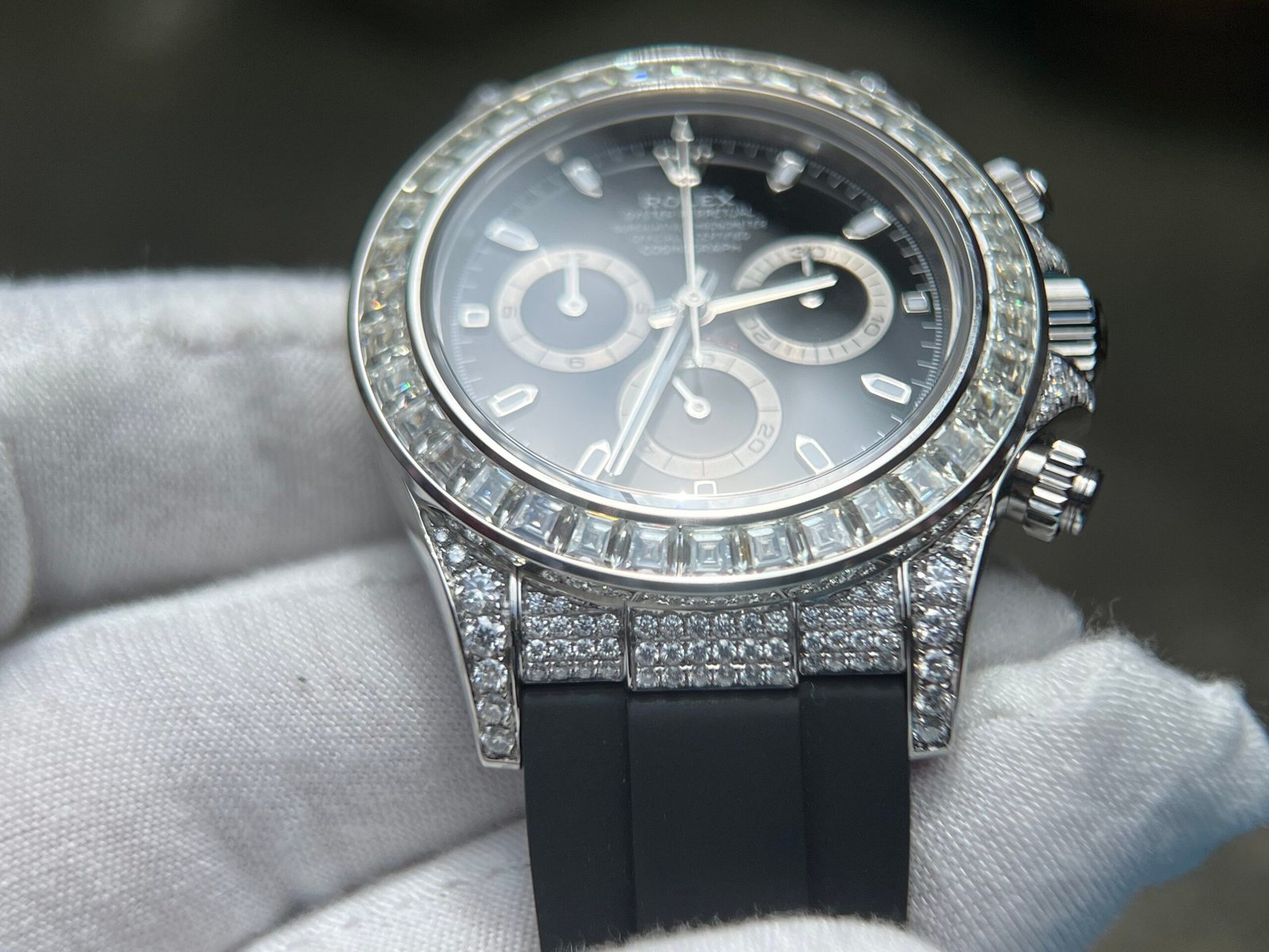 Daytona 126539 moissanite Bezel Custom Modified SA4130 (Based on Clean Factory Daytona) - Image 5