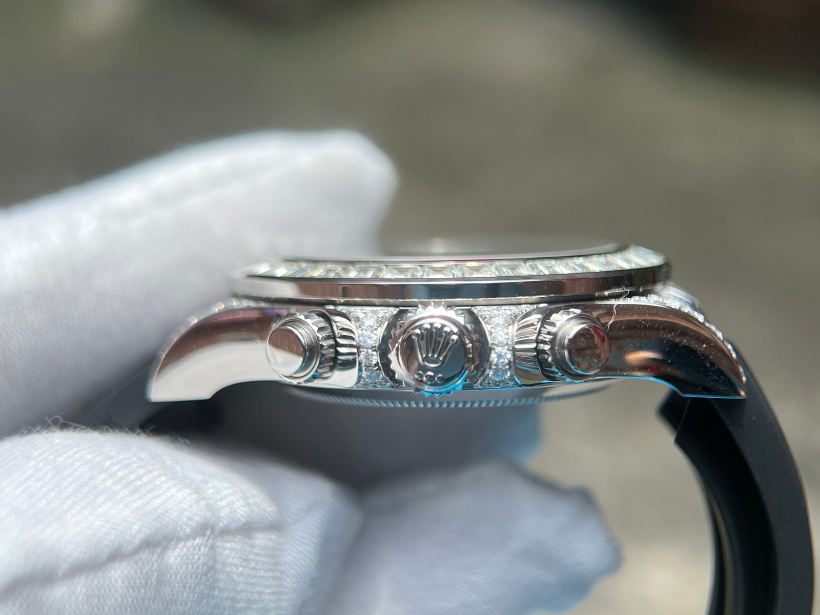 Daytona 126539 moissanite Bezel Custom Modified SA4130 (Based on Clean Factory Daytona) - Image 10